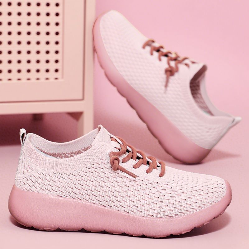 Womens Breathable Mesh Slip-On Flat Shoes