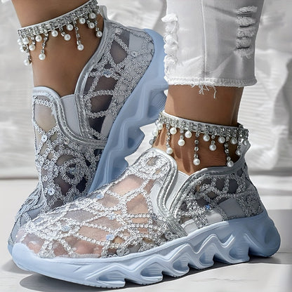 Womens Breathable Mesh SlipOn Casual Shoes