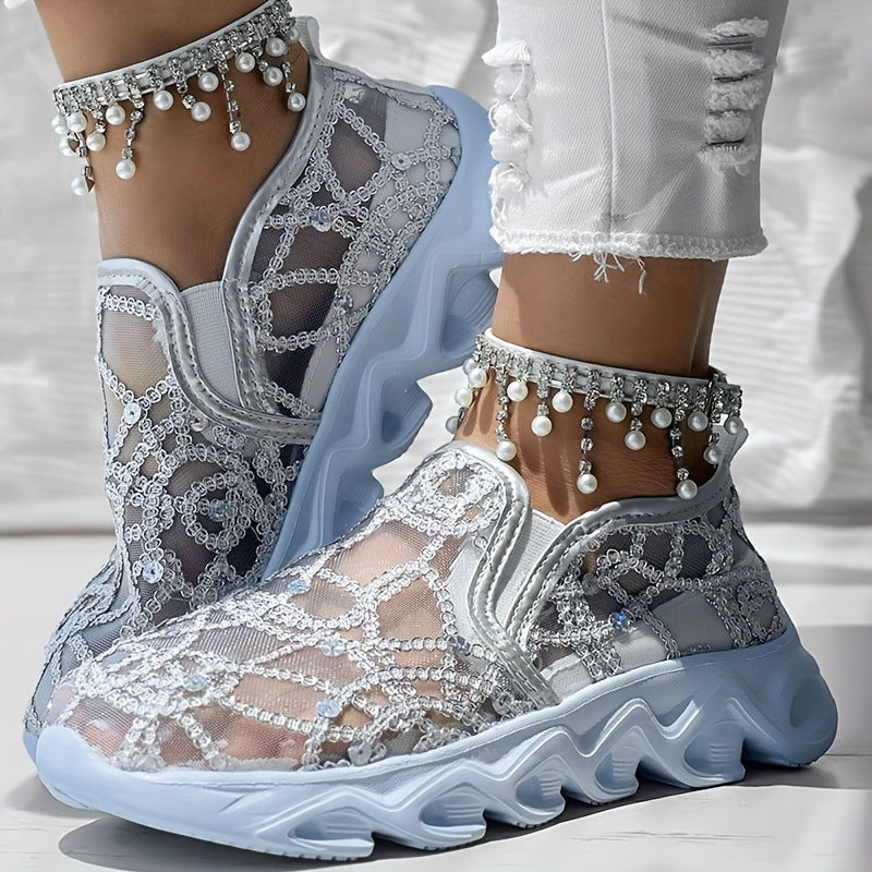 Womens Breathable Mesh SlipOn Casual Shoes