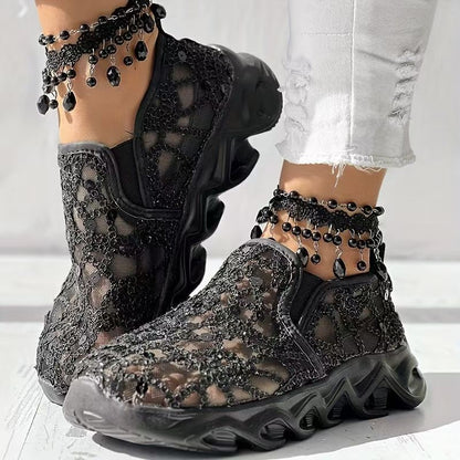 Womens Breathable Mesh SlipOn Casual Shoes