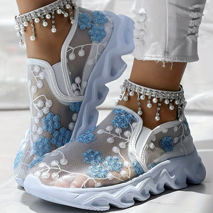 Womens Breathable Mesh SlipOn Casual Shoes