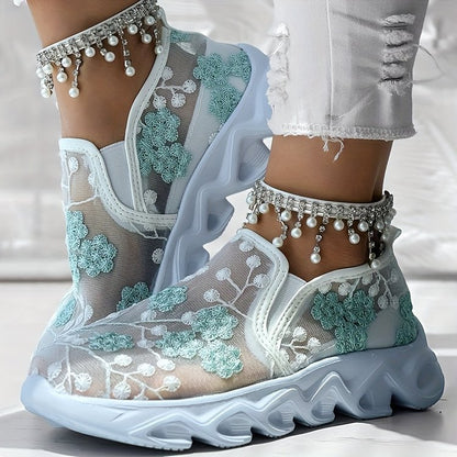 Womens Breathable Mesh SlipOn Casual Shoes