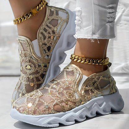 Womens Breathable Mesh SlipOn Casual Shoes