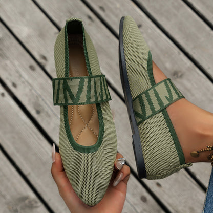 Womens Breathable Slip-On Loafers