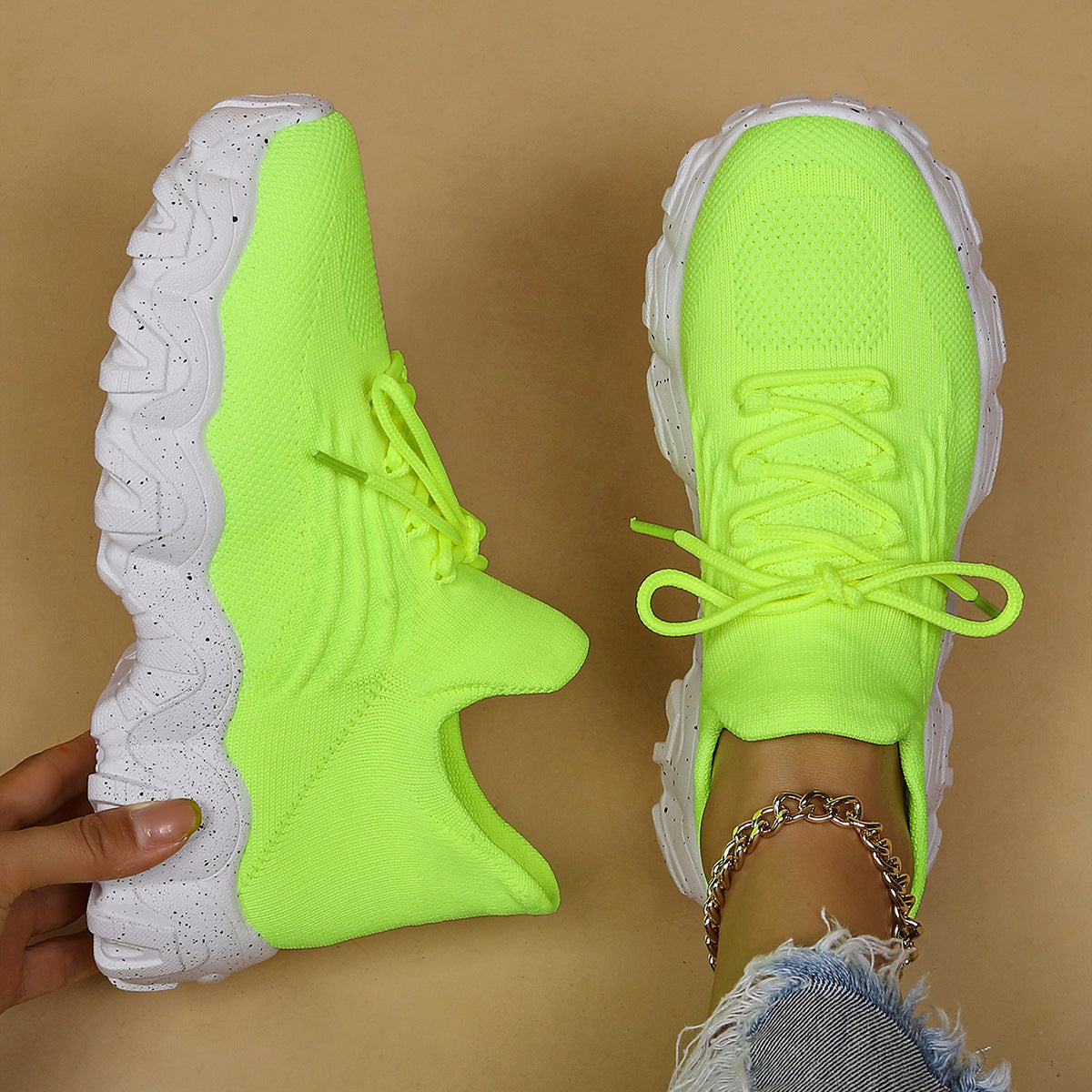 Womens Breathable Slip On Sports Shoes