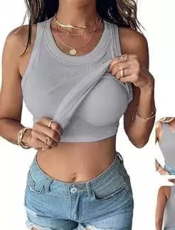 Womens Built-in Bra Tank Top