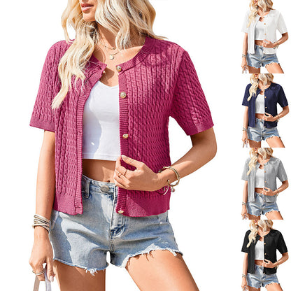 Womens Button Front Cardigan