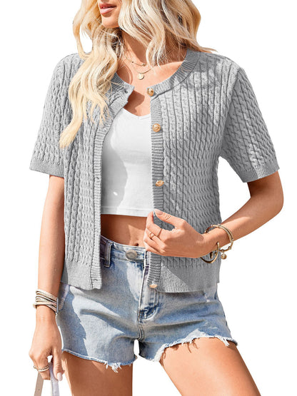 Womens Button Front Cardigan