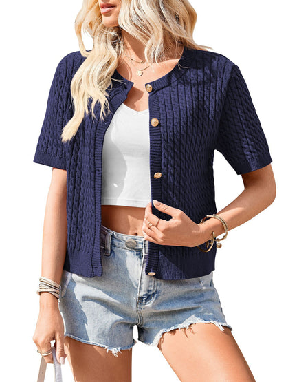 Womens Button Front Cardigan