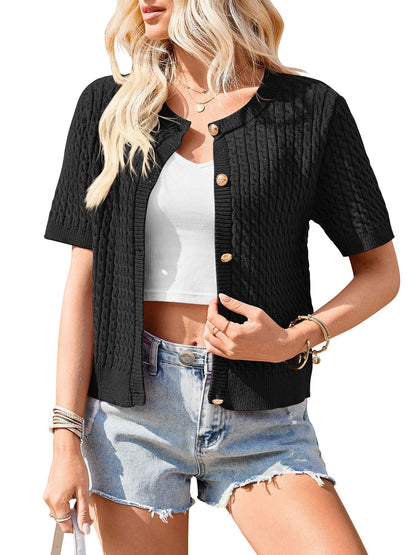Womens Button Front Cardigan
