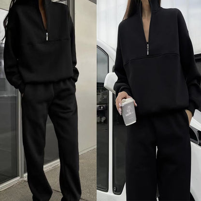 Womens Casual Long Sleeve Sweatshirt and Pants Set