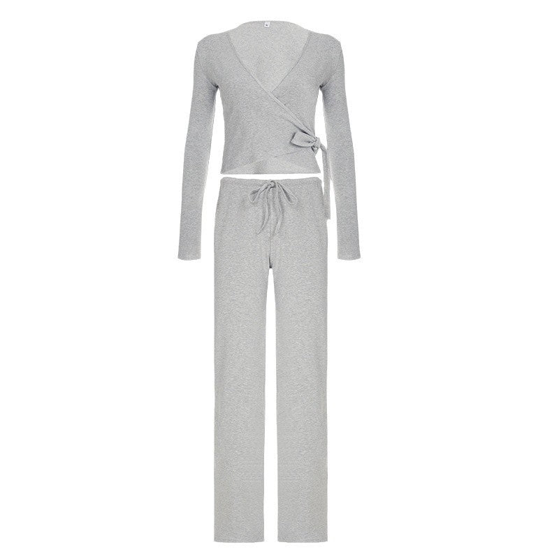 Womens Casual Long Sleeve Top and Pants