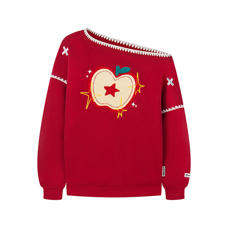 Womens Casual Pullover Sweatshirt