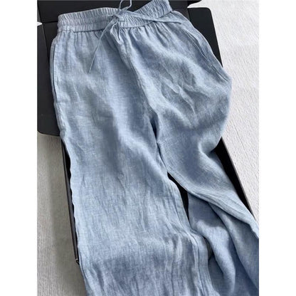 Womens Casual Shirt and Wide-Leg Pants Set