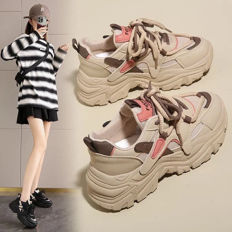Womens Casual Thick Sole Sneakers