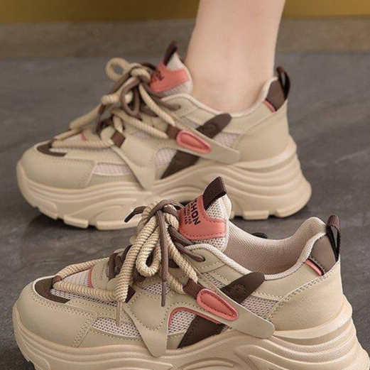 Womens Casual Thick Sole Sneakers