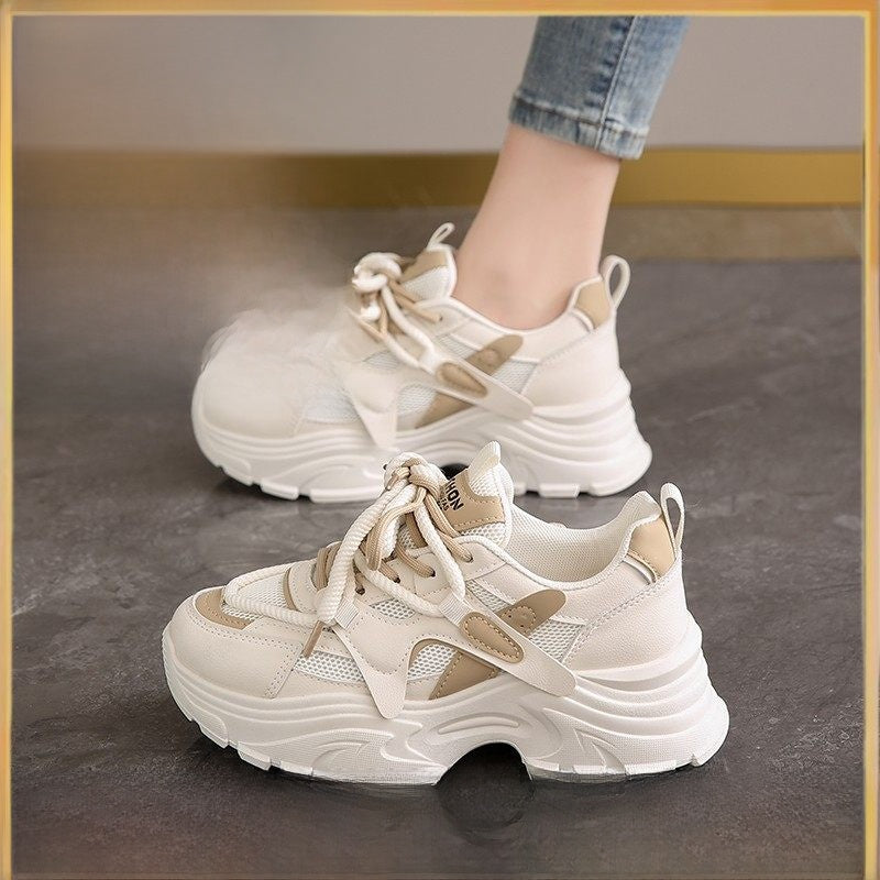 Womens Casual Thick Sole Sneakers