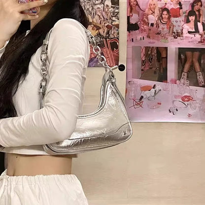Womens Chain Strap Shoulder Bag