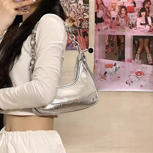 Womens Chain Strap Shoulder Bag