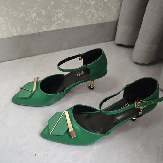 Womens Chunky Heel Sandals