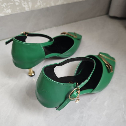 Womens Chunky Heel Sandals