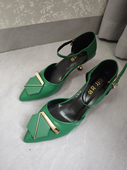 Womens Chunky Heel Sandals