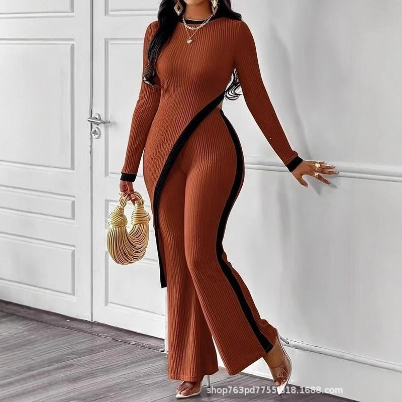Womens Color Block Knit Casual wear