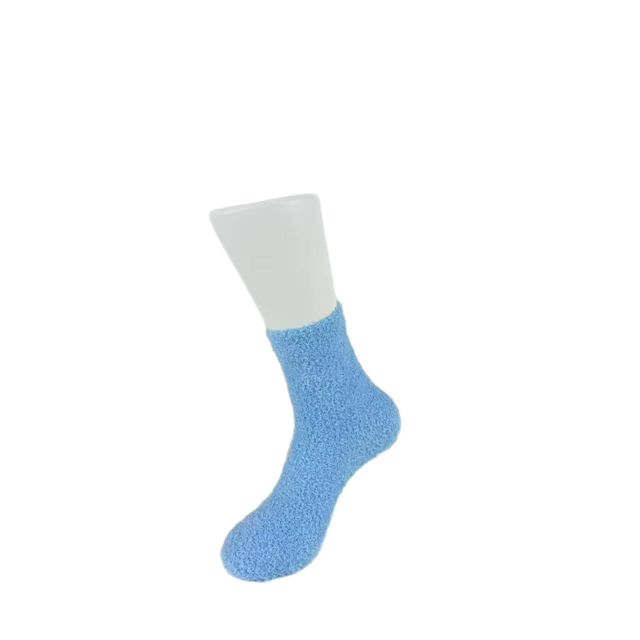 Womens Coral Fleece Sleep Socks