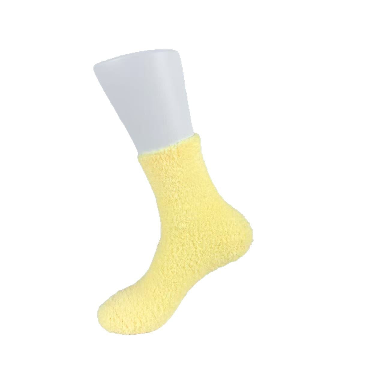 Womens Coral Fleece Sleep Socks