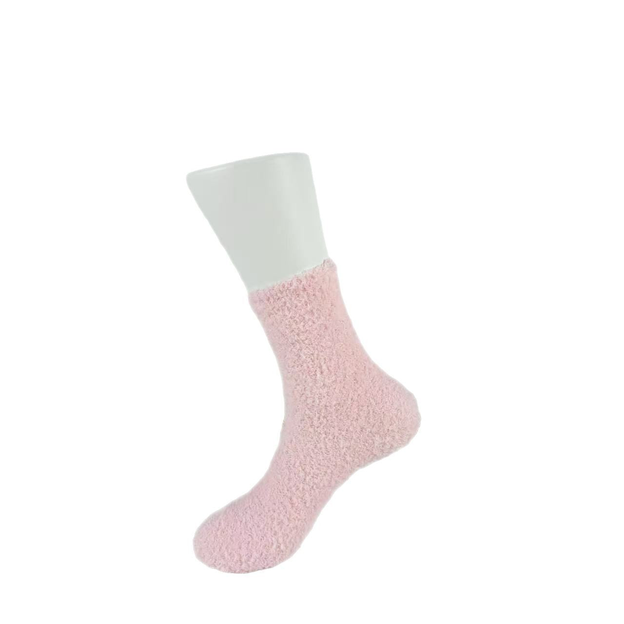 Womens Coral Fleece Sleep Socks