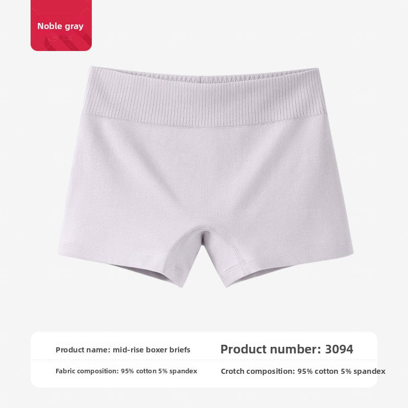 Womens Cotton Anti-Exposure Boxer Shorts