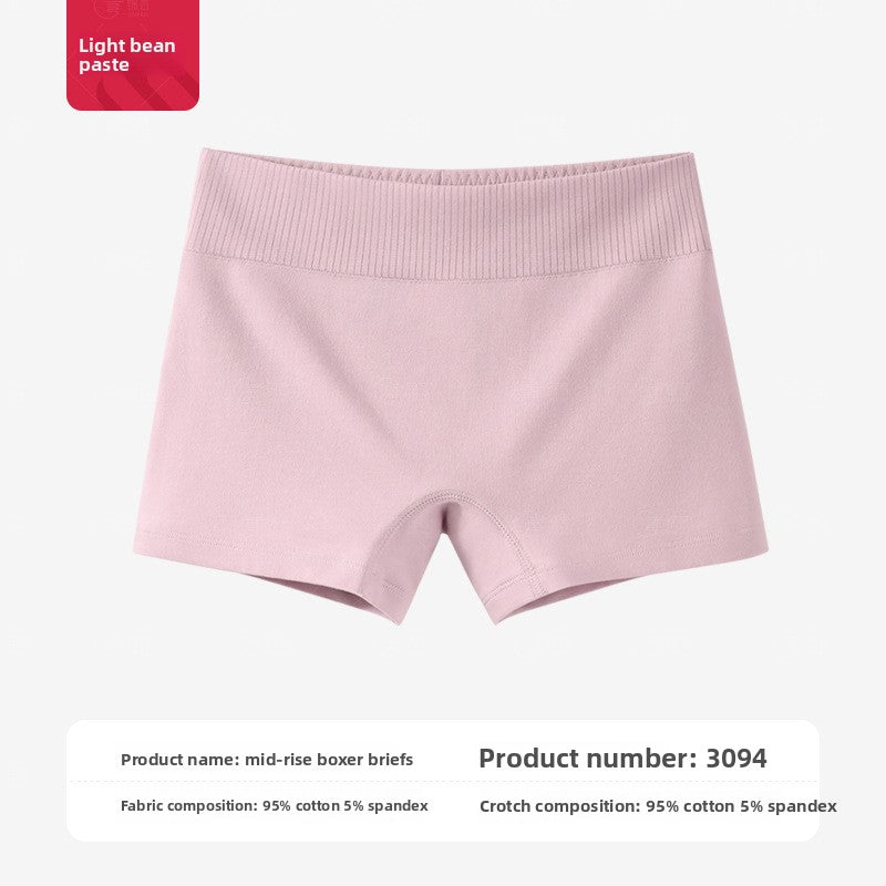 Womens Cotton Anti-Exposure Boxer Shorts