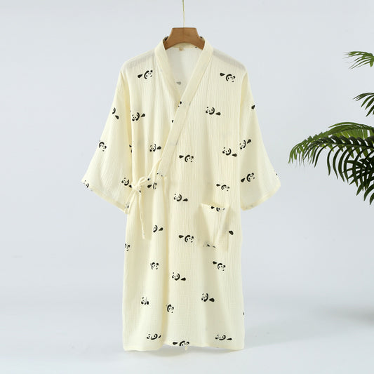 Womens Cotton Kimono Robe