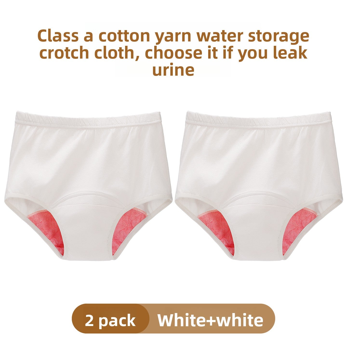 Womens Cotton Leak-Proof High-Waist Underwear