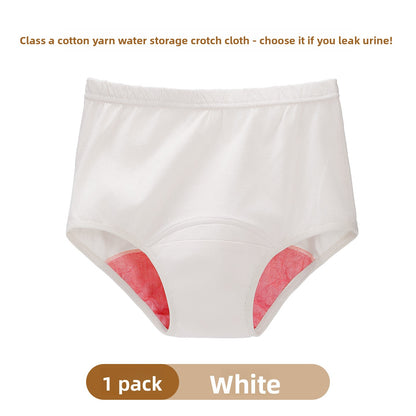Womens Cotton Leak-Proof High-Waist Underwear
