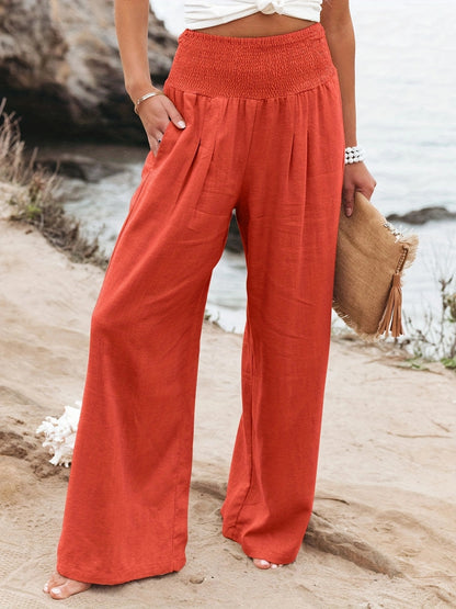 Womens Cotton Linen Casual Pants