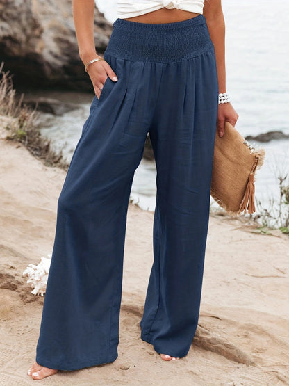 Womens Cotton Linen Casual Pants