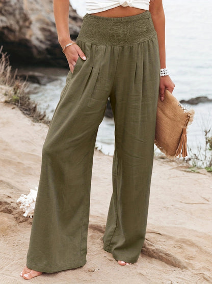 Womens Cotton Linen Casual Pants