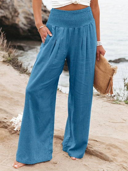 Womens Cotton Linen Casual Pants