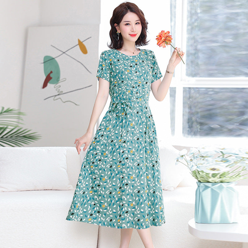 Womens Cotton Linen Summer Dress