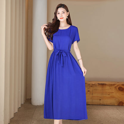 Womens Cotton Linen Summer Dress