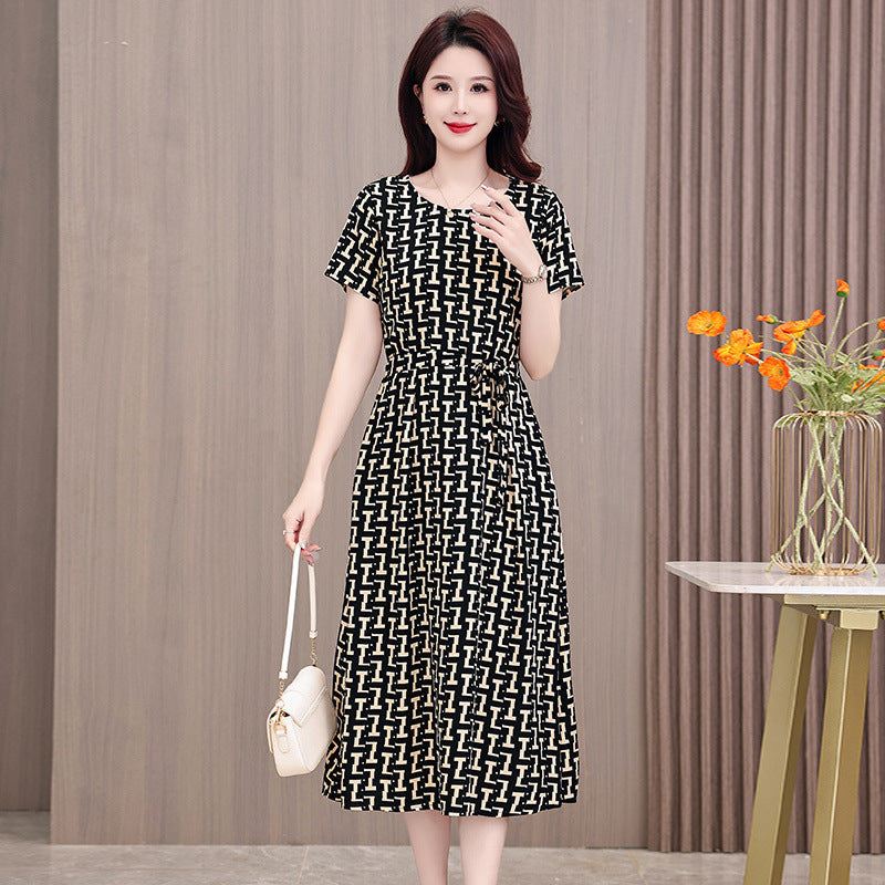 Womens Cotton Linen Summer Dress