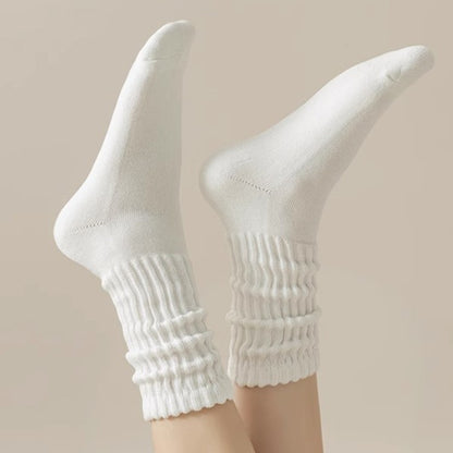 Womens Cotton Mid Tube Casual Socks