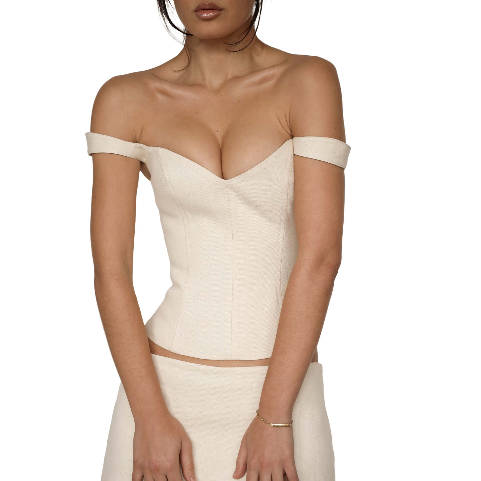 Womens Cotton Tube Top with Adjustable Straps