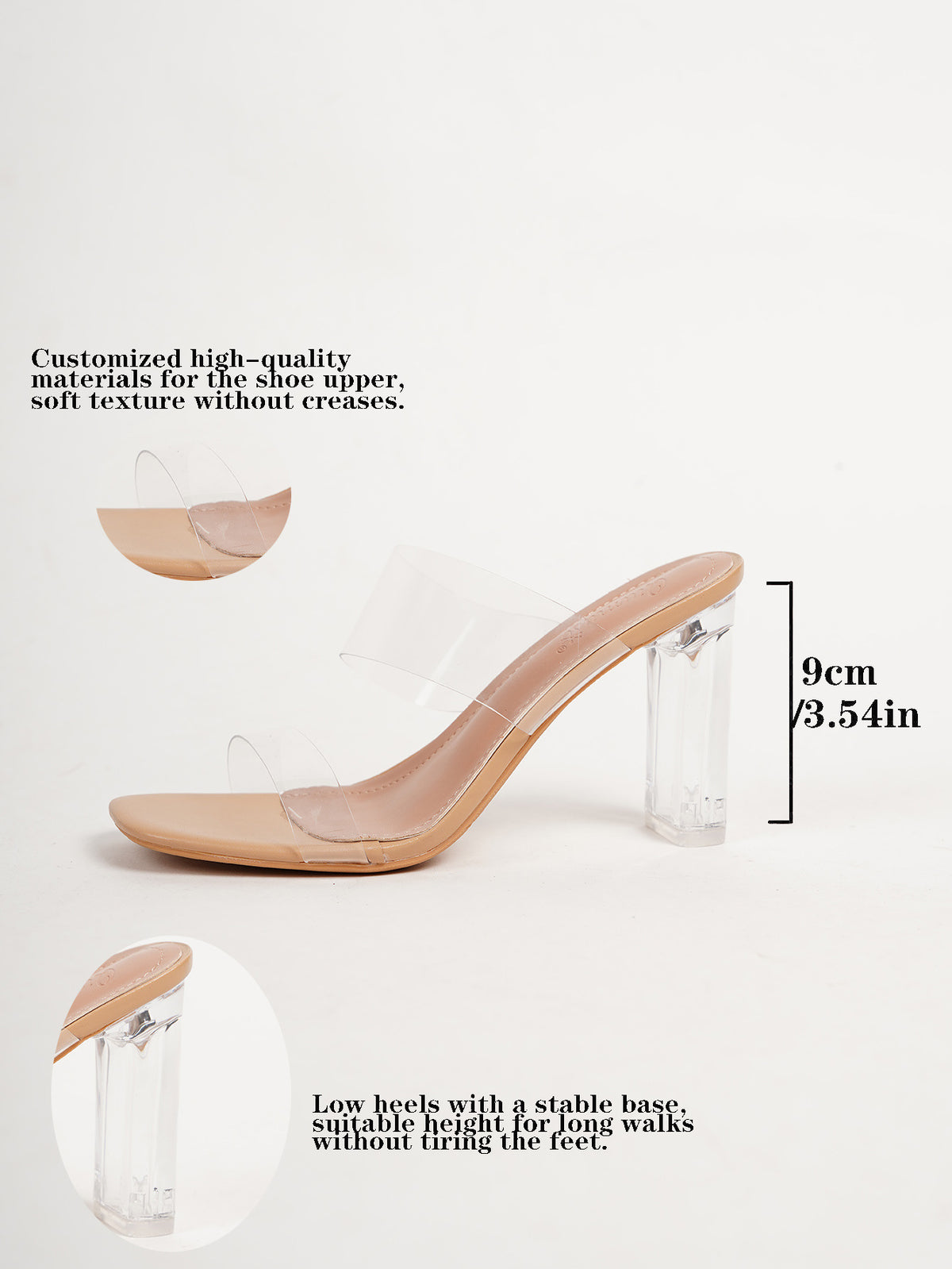 Womens Crystal High Heel Sandals