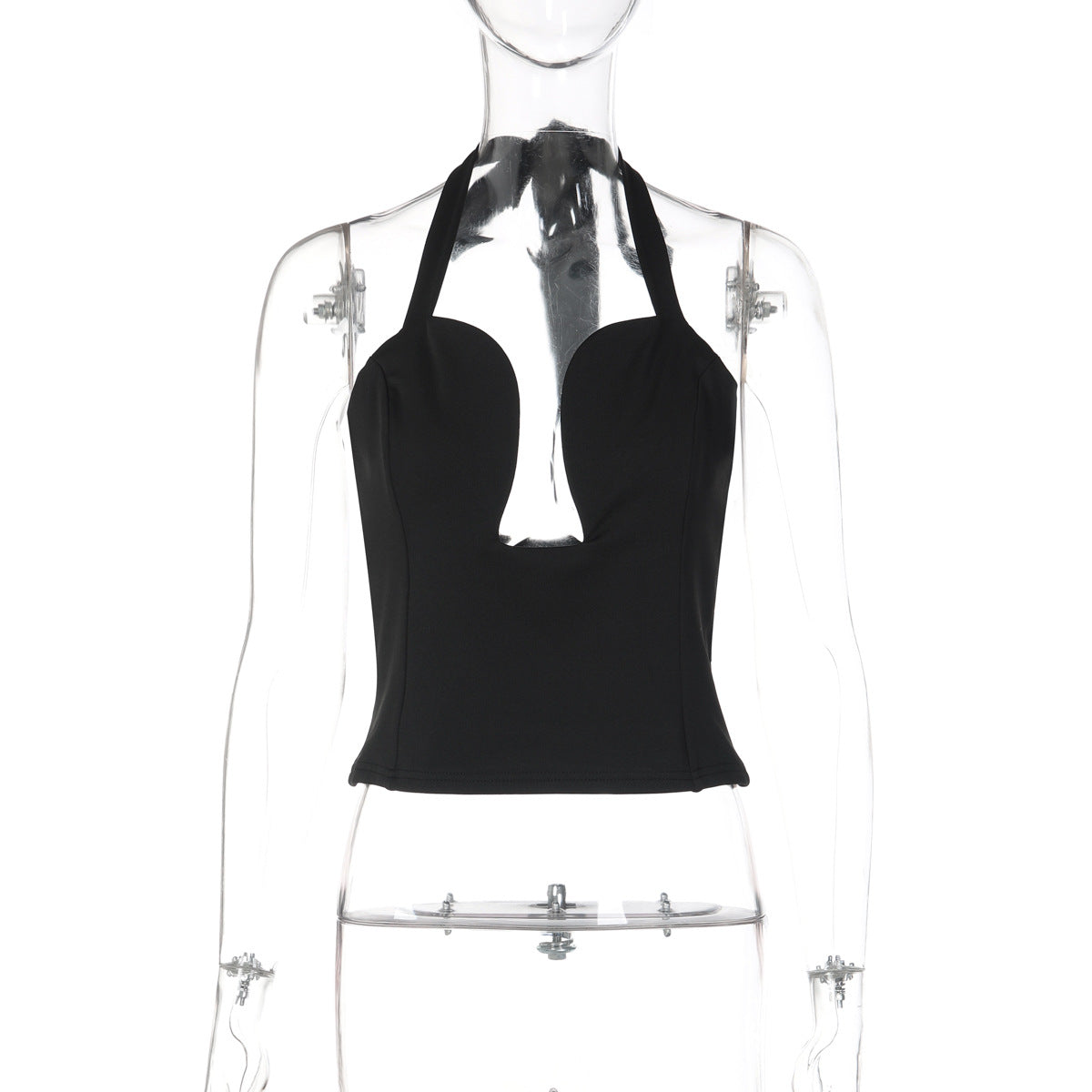 Womens Cut Out Halter Neck Top