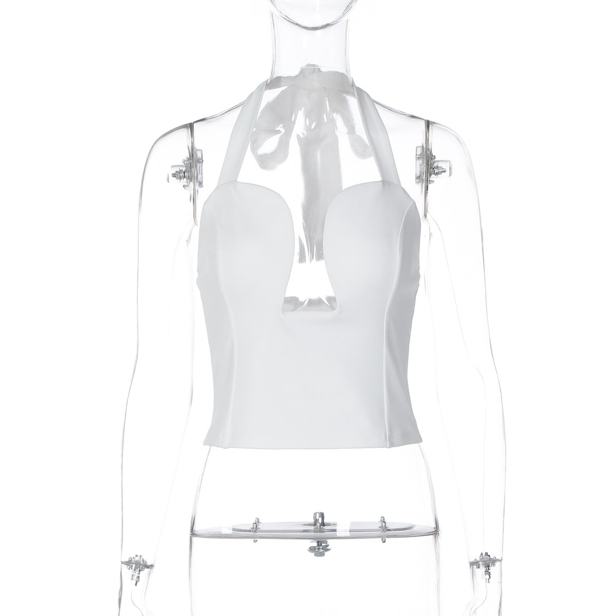 Womens Cut Out Halter Neck Top