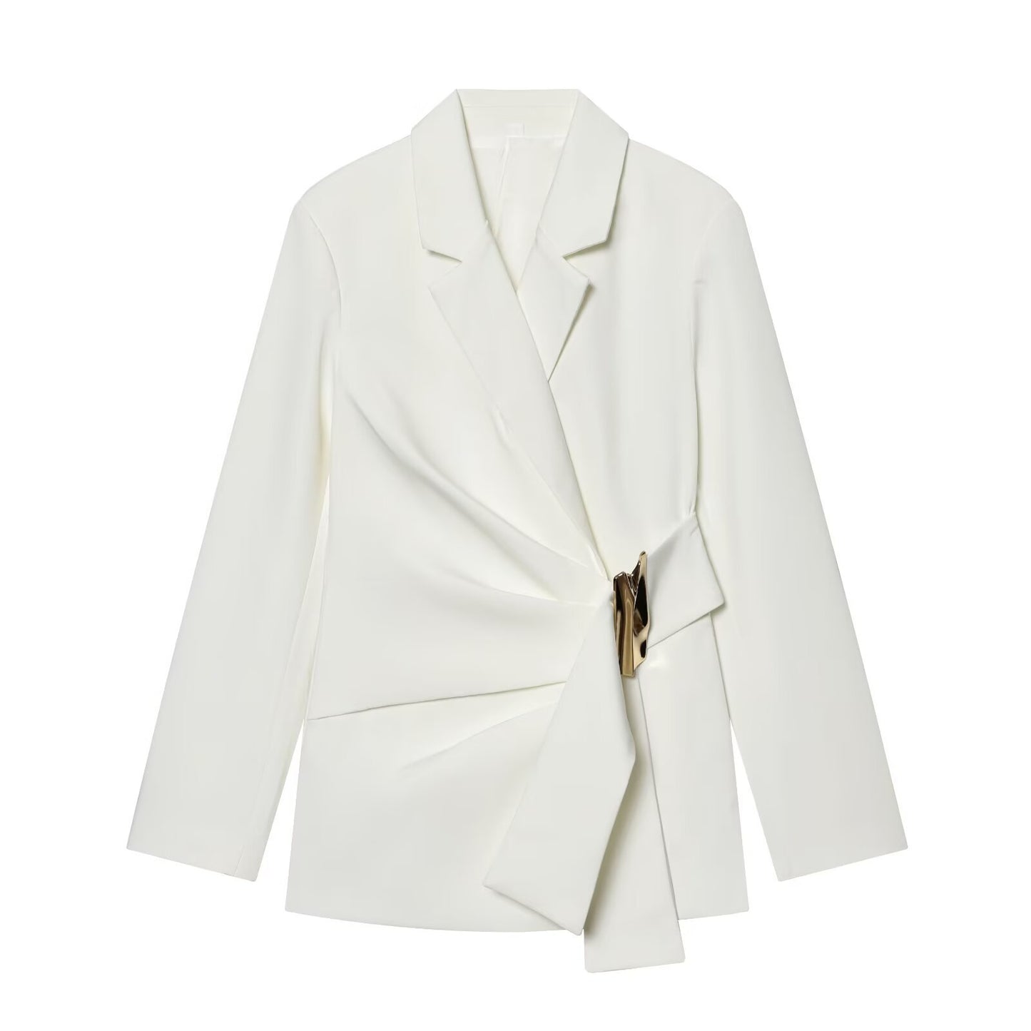 Womens Denim Button Detail Pants Suit
