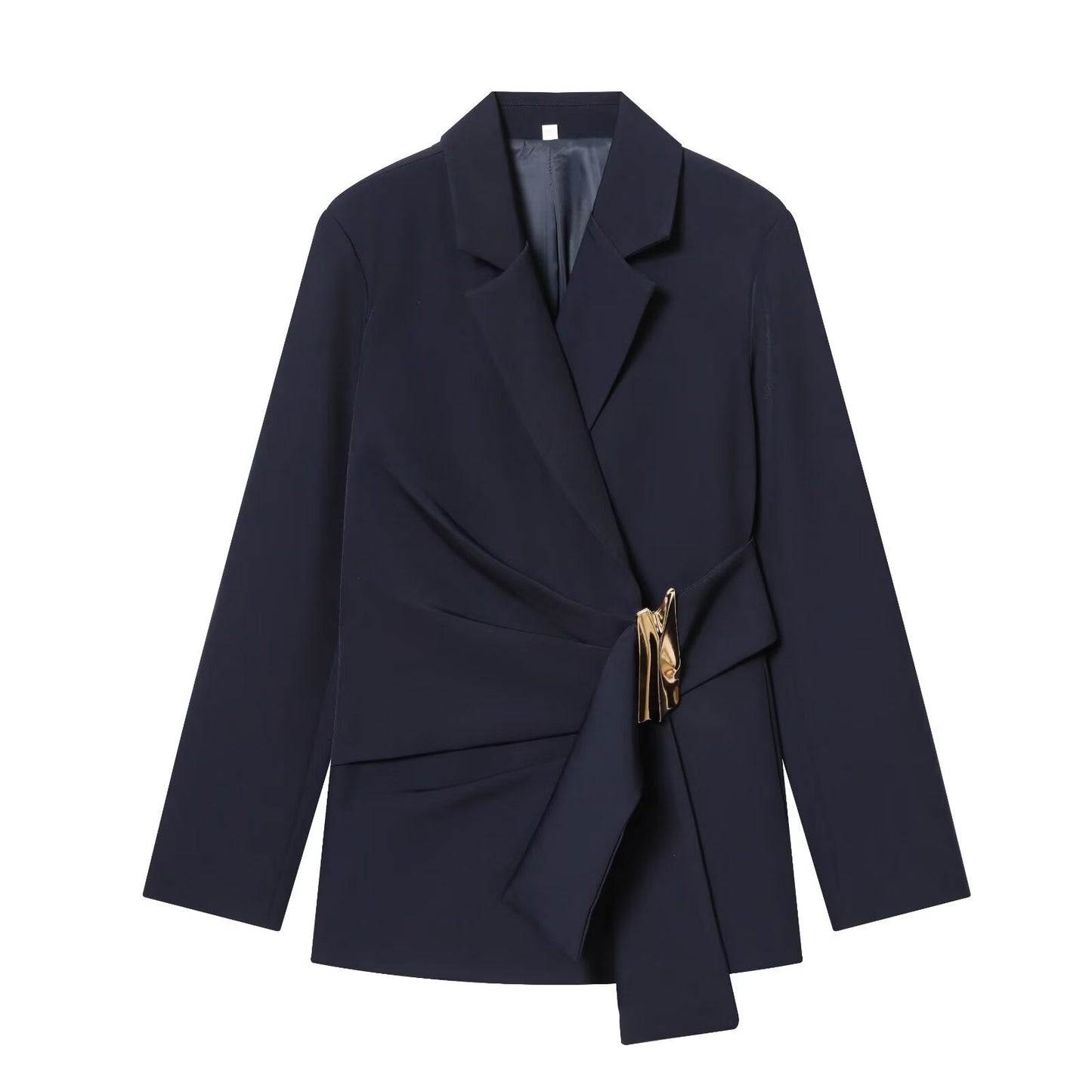 Womens Denim Button Detail Pants Suit