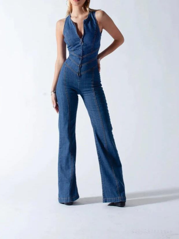 Womens Denim Jumpsuit